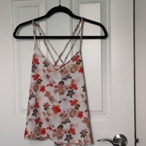 Hollister Strappy Floral Tank Top